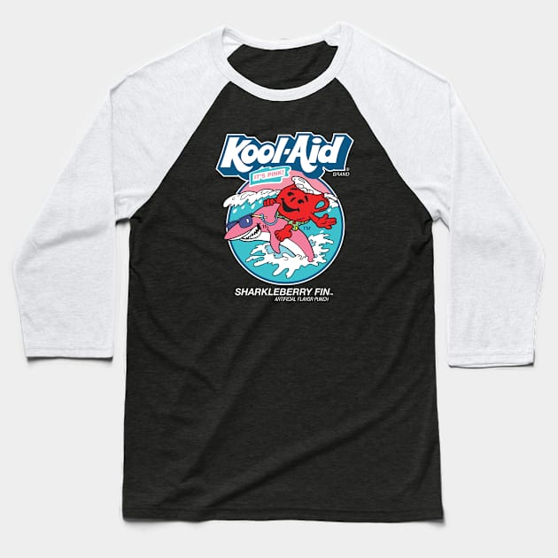 Kool Aid Sharkleberry Fin - Dark Baseball T-Shirt by Chewbaccadoll